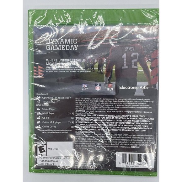 New - Sealed In Box Madden NFL 22 - Microsoft Xbox Series X|S - Picture 3 of 3